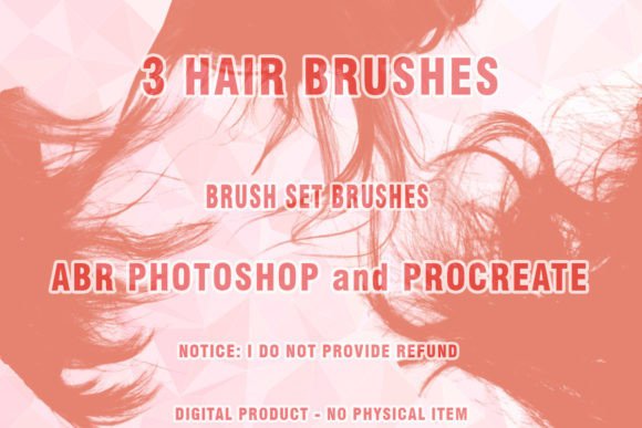Hair Brushes for Procreate & Photoshop