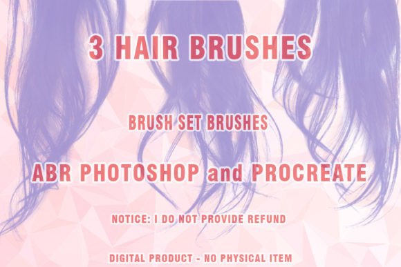Hair Brushes Procreate and Photoshop 46
