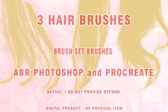 Hair Brushes Procreate and Photoshop 55: Strategic Asset for Digital Artists