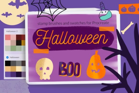 Halloween Stamps Brushes Procreate Guide