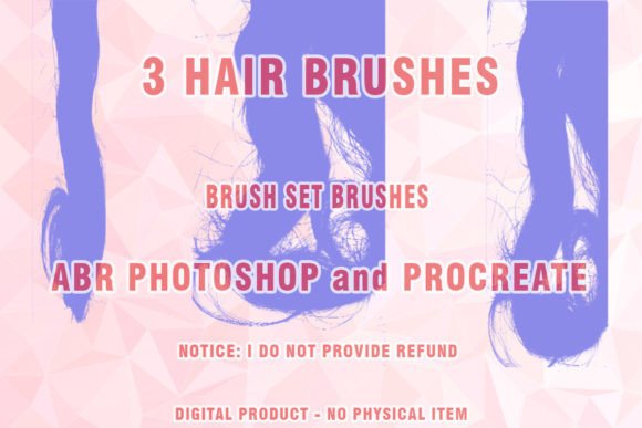 Master Digital Hair with Procreate & Photoshop 52 Brushes
