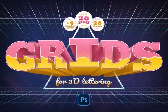 Mastering 3D Lettering with Grids and Brushes