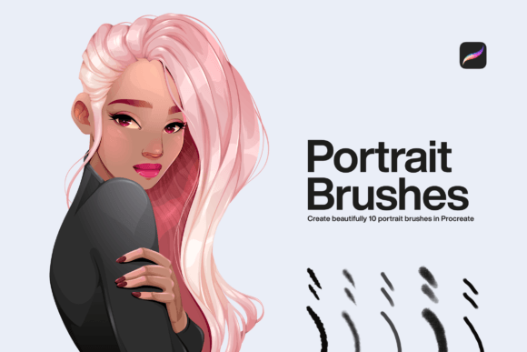 Mastering Digital Portraiture with 10 Portrait Brushes Procreate