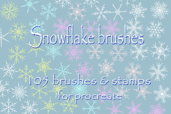 Mastering Winter Aesthetics with Snowflake Brushes Stamp for Procreate