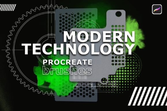 Modern Tech Procreate Brushes