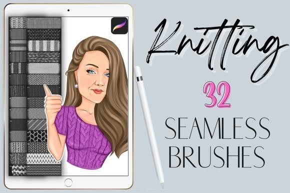 Procreate Knitted Texture Fabric Brushes