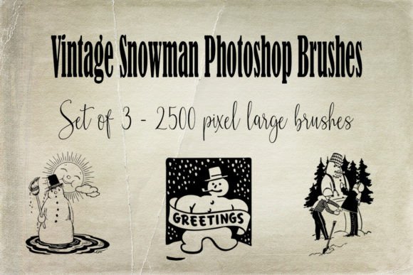 Reviving Nostalgia: A Deep Dive into Vintage Snowman Photoshop Brushes for Holiday Design