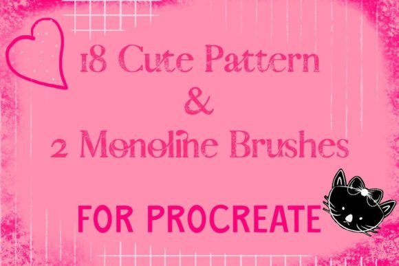 Unlocking Creativity with Cute Pattern Monoline Brushes for Procreate